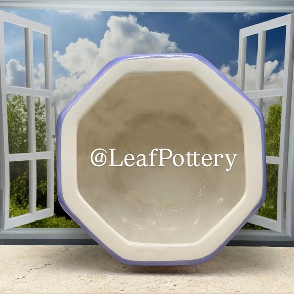 Vintage Decoware Fine Pottery Birdhouse & Garden Relief Planter Bowl - Picture 7 of 9